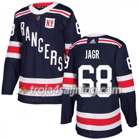 New York Rangers tröja Jaromir Jagr 68 Adidas 2017-2018 Marinblå 2018 Winter Classic Authentic - NHL Tröjor Herr